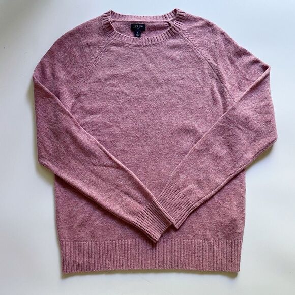 J.Crew Lambswool Supersoft Crewneck Sweater Pink Marl Men’s Small - Picture 1 of 6